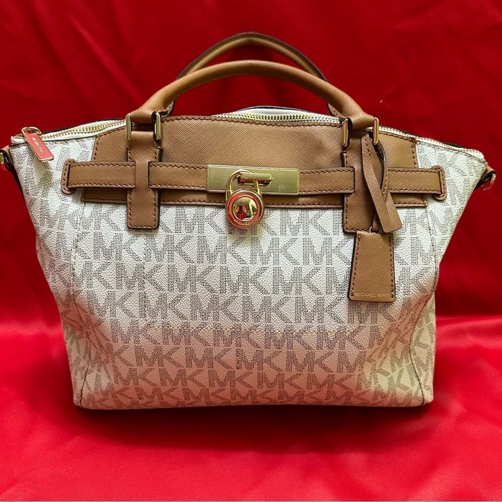 Michael Kors coated canvas /Leather Bag